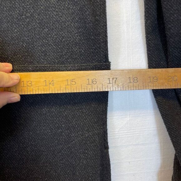 Faherty Legend Sweater Knit Point Collar Long Sleeve Button Front Shirttail Maxi - Picture 8 of 9